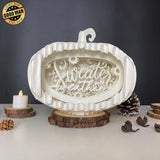 Autumn Weather - 3D Pop-up Light Box Pumpkin File - Cricut File - LightBoxGoodMan - LightboxGoodman