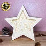 Avenger - Paper Cut Star Light Box File - Cricut File - 20x21cm - LightBoxGoodMan - LightboxGoodman