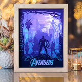 Avengers 1 - Paper Cut Light Box File - Cricut File - 8x10 inches - LightBoxGoodMan - LightboxGoodman