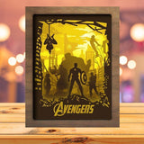 Avengers 1 - Paper Cutting Light Box - LightBoxGoodman - LightboxGoodman