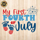 Baby First 4th of July - Cricut File - Svg, Png, Dxf, Eps - LightBoxGoodMan - LightboxGoodman