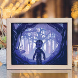 Baby Groot 1 - Paper Cut Light Box File - Cricut File - 8x10 inches - LightBoxGoodMan - LightboxGoodman