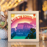 Back To School 3 – Paper Cut Light Box File - Cricut File - 20x20cm - LightBoxGoodMan - LightboxGoodman