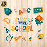 Back To School - Cricut File - Svg, Png, Dxf, Eps - LightBoxGoodMan - LightboxGoodman