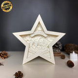 Back To School - Paper Cut Star Light Box File - Cricut File - 20x21cm - LightBoxGoodMan - LightboxGoodman