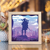 Bagpiper Player – Paper Cut Light Box File - Cricut File - 20x20cm - LightBoxGoodMan - LightboxGoodman