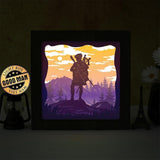 Bagpiper Player – Paper Cut Light Box File - Cricut File - 20x20cm - LightBoxGoodMan - LightboxGoodman