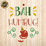 Bah Humbug - Cricut File - Svg, Png, Dxf, Eps - LightBoxGoodMan - LightboxGoodman