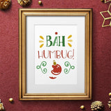 Bah Humbug - Cricut File - Svg, Png, Dxf, Eps - LightBoxGoodMan - LightboxGoodman