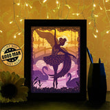 Ballet 2 - Paper Cutting Light Box - LightBoxGoodman - LightboxGoodman