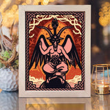 Baphomet – Paper Cut Light Box File - Cricut File - 20x26cm - LightBoxGoodMan - LightboxGoodman