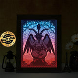 Baphomet – Paper Cut Light Box File - Cricut File - 20x26cm - LightBoxGoodMan - LightboxGoodman