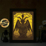 Baphomet – Paper Cut Light Box File - Cricut File - 20x26cm - LightBoxGoodMan - LightboxGoodman