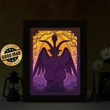 Baphomet – Paper Cut Light Box File - Cricut File - 20x26cm - LightBoxGoodMan - LightboxGoodman