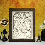 Baphomet – Paper Cut Light Box File - Cricut File - 20x26cm - LightBoxGoodMan - LightboxGoodman