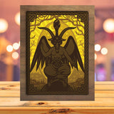 Baphomet - Paper Cutting Light Box - LightBoxGoodman - LightboxGoodman