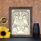 Baphomet - Paper Cutting Light Box - LightBoxGoodman - LightboxGoodman