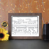 Baseball 1 - Paper Cutting Light Box - LightBoxGoodman - LightboxGoodman