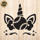 Baseball Unicorn - Cricut File - Svg, Png, Dxf, Eps - LightBoxGoodMan - LightboxGoodman