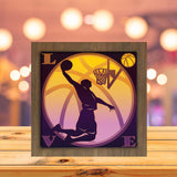 Basketball 2 – Paper Cut Light Box File - Cricut File - 20x20cm - LightBoxGoodMan - LightboxGoodman