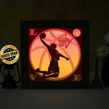 Basketball 2 – Paper Cut Light Box File - Cricut File - 20x20cm - LightBoxGoodMan - LightboxGoodman