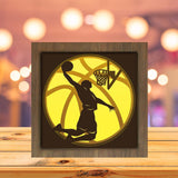 Basketball 3 - Paper Cutting Light Box - LightBoxGoodman - LightboxGoodman