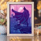 Batman 2 - Paper Cut Light Box File - Cricut File - 8x10 inches - LightBoxGoodMan - LightboxGoodman