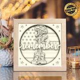 Battlefield Cross – Paper Cut Light Box File - Cricut File - 8x8 inches - LightBoxGoodMan - LightboxGoodman