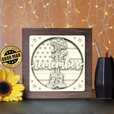 Battlefield Cross - Paper Cutting Light Box - LightBoxGoodman - LightboxGoodman