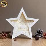 Bear 1 - Paper Cut Star Light Box File - Cricut File - 20x21cm - LightBoxGoodMan - LightboxGoodman