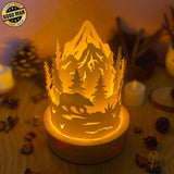 Bear - 3D Dome Lantern File - Cricut File - LightBoxGoodMan - LightboxGoodman