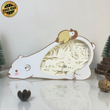 Bear - Bear Papercut Lightbox File - 9.5x4.8" - Cricut File - LightBoxGoodMan - LightboxGoodman