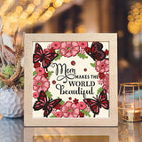 Beautiful Mom - Paper Cut Light Box File - 8x8" - Cricut File - LightBoxGoodMan - LightboxGoodman