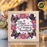 Beautiful Mom - Paper Cut Light Box File - 8x8" - Cricut File - LightBoxGoodMan - LightboxGoodman