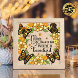 Beautiful Mom - Paper Cut Light Box File - 8x8" - Cricut File - LightBoxGoodMan - LightboxGoodman