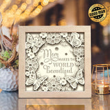 Beautiful Mom - Paper Cut Light Box File - 8x8" - Cricut File - LightBoxGoodMan - LightboxGoodman