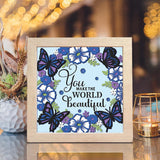 Beautiful You - Paper Cut Light Box File - Cricut File - 8x8 Inches - LightBoxGoodMan - LightboxGoodman