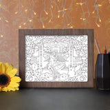 Beauty And Beast 1 - Paper Cutting Light Box - LightBoxGoodman - LightboxGoodman