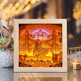 Beauty And Beast 1 Square - Paper Cut Light Box File - Cricut File - 8x8 inches - LightBoxGoodMan