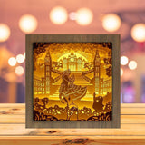 Beauty And Beast 1 Square - Paper Cutting Light Box - LightBoxGoodman - LightboxGoodman