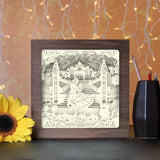 Beauty And Beast 1 Square - Paper Cutting Light Box - LightBoxGoodman - LightboxGoodman