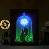 Beauty And Beast 2 - Paper Cut Light Box File - Cricut File - 8x10 inches - LightBoxGoodMan - LightboxGoodman