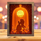 Beauty And Beast 2 - Paper Cutting Light Box - LightBoxGoodman - LightboxGoodman