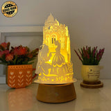 Beauty And The Beast - 3D Dome Lantern File - Cricut File - LightBoxGoodMan - LightboxGoodman