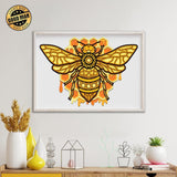 Bee - Paper 3D Layered File - Cricut File - 29x21cm - LightBoxGoodMan - LightboxGoodman