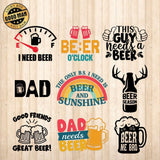 Beer - Cricut File - Svg, Png, Dxf, Eps - LightBoxGoodMan - LightboxGoodman