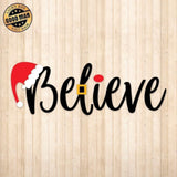 Believe - Cricut File - Svg, Png, Dxf, Eps - LightBoxGoodMan - LightboxGoodman