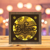 Believe In Christmas - Paper Cutting Light Box - LightBoxGoodman