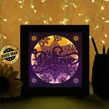 Believe In Christmas - Paper Cutting Light Box - LightBoxGoodman - LightboxGoodman