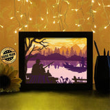 Best Fishing Time - Paper Cutting Light Box - LightBoxGoodman - LightboxGoodman